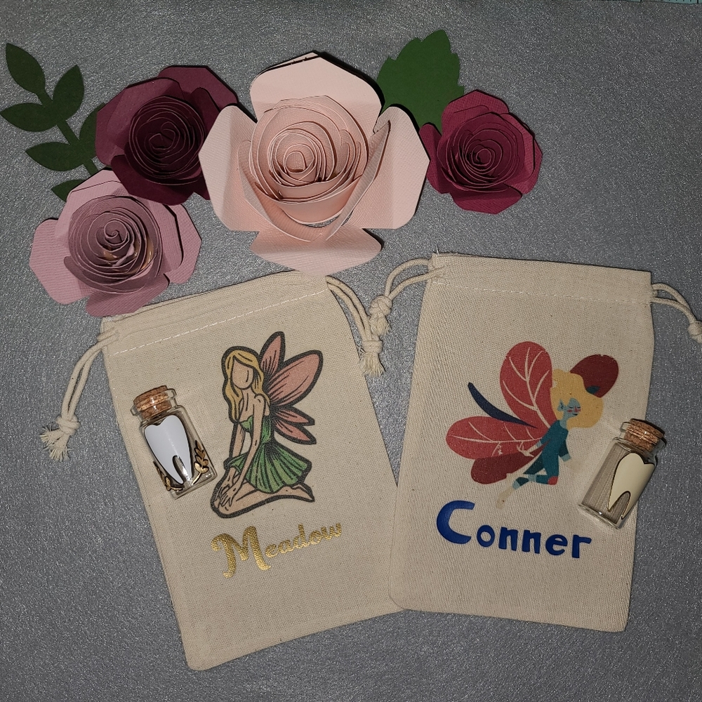 Personalized Tooth Fairy Bags /tooth holder